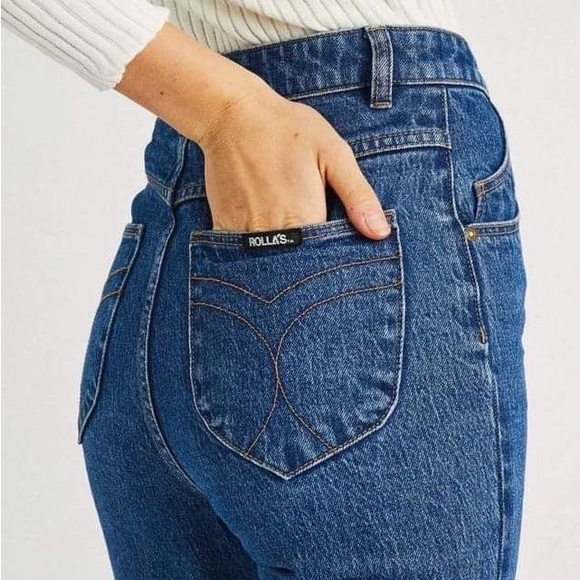 Rollas Original Straight Dreams in Sadie Blue - Picture 2 of 3